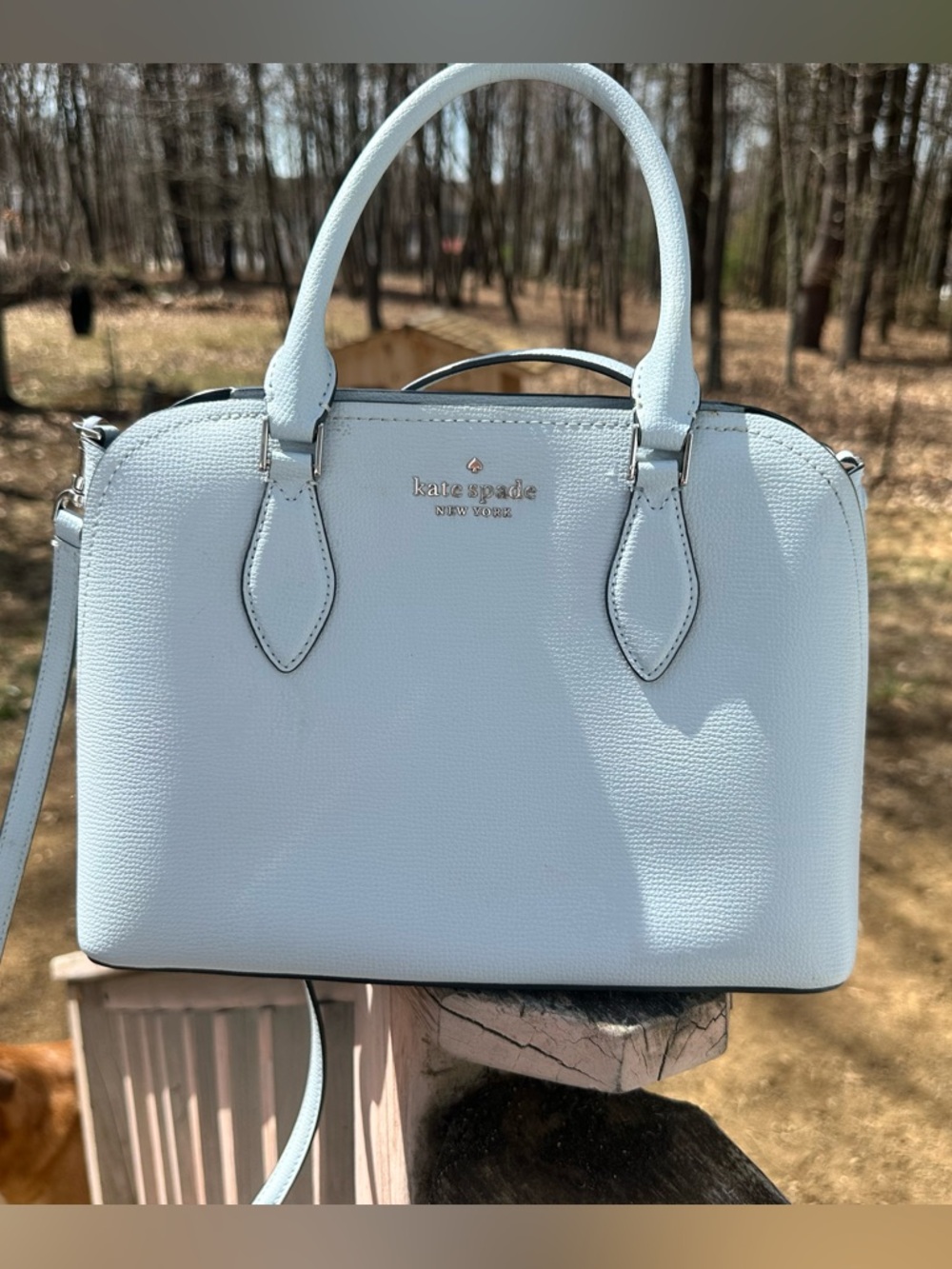 Kate Spade New York | Darcy Small Satchel in Cloud Mist